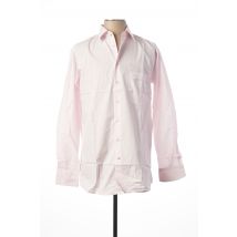 JEAN CHATEL - Chemise manches longues rose en coton - Homme - Taille S - Modz