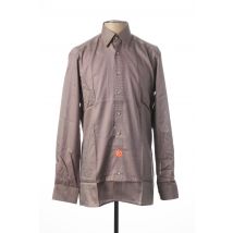 OLYMP - Chemise manches longues beige en coton - Homme - Taille S - Modz