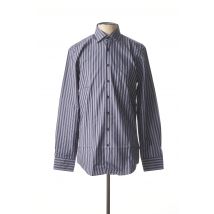 SEIDEN STICKER - Chemise manches longues bleu en coton - Homme - Taille M - Modz