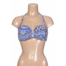 BLUELOBSTER - Haut de maillot de bain bleu en polyamide - Femme - Taille 38 - Modz