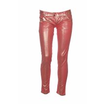 MET - Pantalon slim rouge en coton - Femme - Taille 36 - Modz