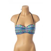 MON PETIT BIKINI - Haut de maillot de bain bleu en polyamide - Femme - Taille 38 - Modz