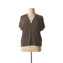 SIYU - T-shirt marron en viscose - Femme - Taille 36 - Modz