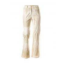 ROSA ROSAM - Pantalon flare beige en coton - Femme - Taille 38 - Modz