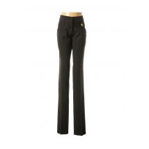 E.LOCO - Pantalon slim noir en polyester - Femme - Taille 36 - Modz