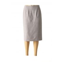 GENEVA - Jupe mi-longue gris en polyester - Femme - Taille 40 - Modz
