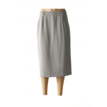 FEDORA - Jupe mi-longue gris en polyester - Femme - Taille 50 - Modz