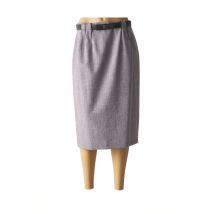 HAMMER - Jupe mi-longue gris en polyester - Femme - Taille 40 - Modz