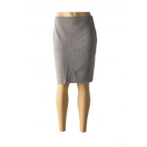 PUSELFE - Jupe mi-longue gris en modal - Femme - Taille 38 - Modz