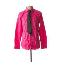 YVES ENZO - Chemise manches longues rose en coton - Homme - Taille S - Modz