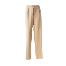 KARTING - Pantalon chic beige en polyester - Femme - Taille 52 - Modz