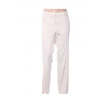 FRANK WALDER - Pantalon droit beige en viscose - Femme - Taille 50 - Modz