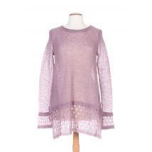 G!OZE - Pull tunique violet en acrylique - Femme - Taille 40 - Modz