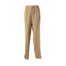 KARTING - Pantalon droit beige en polyester - Femme - Taille 52 - Modz