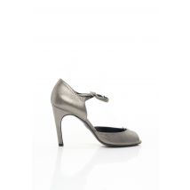 FRANCOIS NAJAR - Sandales/Nu pieds gris en cuir - Femme - Taille TU - Modz