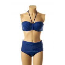LOU - Maillot de bain 2 pièces bleu en polyamide - Femme - Taille TU - Modz