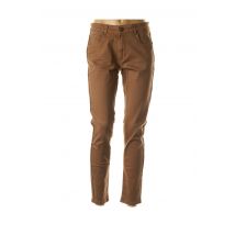 PARA MI - Jeans coupe droite marron en coton - Femme - Taille 32 - Modz