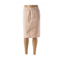 JAC JAC - Jupe mi-longue beige en coton - Femme - Taille 40 - Modz