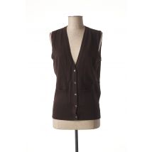 STEFAN GREEN - Gilet sans manche marron en laine - Femme - Taille 36 - Modz