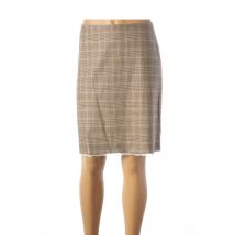 TEENFLO - Jupe mi-longue beige en laine - Femme - Taille 42 - Modz