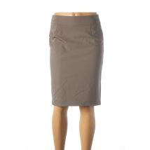 TEENFLO - Jupe mi-longue beige en laine - Femme - Taille 36 - Modz