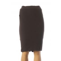 TEENFLO - Jupe mi-longue marron en laine - Femme - Taille 34 - Modz
