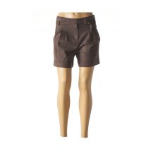 TEENFLO - Short marron en laine - Femme - Taille 38 - Modz