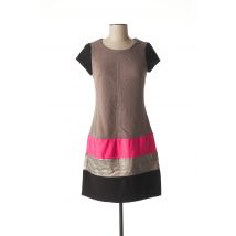 MISS CAPTAIN - Robe courte gris en coton - Femme - Taille 36 - Modz