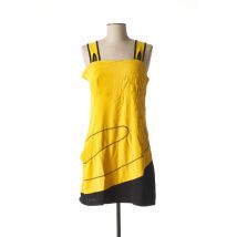 VIRGINIE & MOI - Robe mi-longue jaune en polyester - Femme - Taille 38 - Modz
