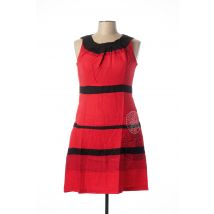 L33 - Robe mi-longue rouge en viscose - Femme - Taille 56 - Modz