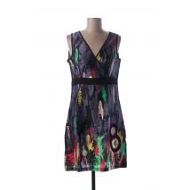 L33 - Robe mi-longue bleu en coton - Femme - Taille 38 - Modz