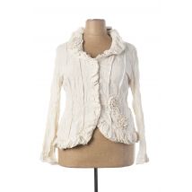 L33 - Veste chic beige en polyester pour femme - Taille 46 - Modz