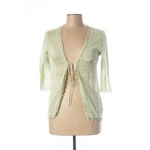 TEENFLO - Gilet manches longues vert en viscose - Femme - Taille 36 - Modz