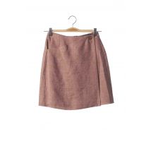 TEENFLO - Jupe courte rose en lin - Femme - Taille 42 - Modz