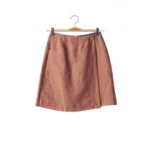 TEENFLO - Jupe courte orange en lin - Femme - Taille 36 - Modz
