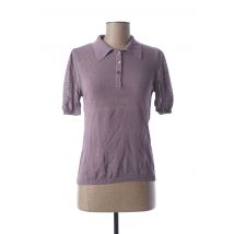 STEFAN GREEN - Polo violet en viscose - Femme - Taille 36 - Modz