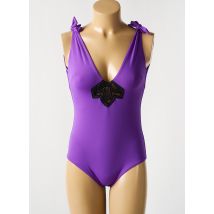 SIMONE PERELE - Maillot de bain 1 pièce violet en polyamide - Femme - Taille 40 - Modz