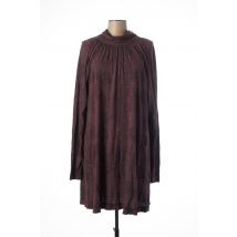 SO CHARLOTTE - Robe mi-longue marron en coton - Femme - Taille TU - Modz