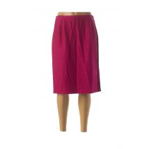 DIDIER PARAKIAN - Jupe mi-longue rose en viscose - Femme - Taille 44 - Modz