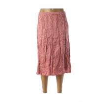 APRIORI - Jupe mi-longue rose en polyamide - Femme - Taille 38 - Modz