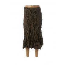 FRANSTYLE - Jupe mi-longue vert en polyester - Femme - Taille 40 - Modz