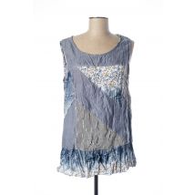 GLAMZ - Top bleu en coton pour femme - Taille 46 - Modz