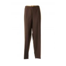 STARK - Pantalon casual marron en polyester - Femme - Taille 54 - Modz