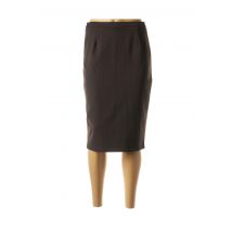 GUY DUBOUIS - Jupe mi-longue marron en polyester pour femme - Taille 38 - Modz