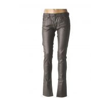 APRIL 77 - Pantalon casual gris en coton - Femme - Taille W24 - Modz