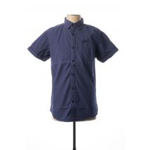 RITCHIE - Chemise manches courtes bleu en coton pour homme - Taille S - Modz