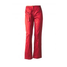 AIRFIELD - Pantalon droit rouge en polyester - Femme - Taille 38 - Modz