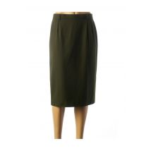 LUCIA - Jupe mi-longue vert en laine vierge - Femme - Taille 42 - Modz