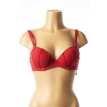 HATEIA - Haut de maillot de bain rouge en polyamide - Femme - Taille 85C - Modz
