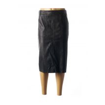 DIXIE - Jupe mi-longue noir en polyurethane pour femme - Taille 38 - Modz